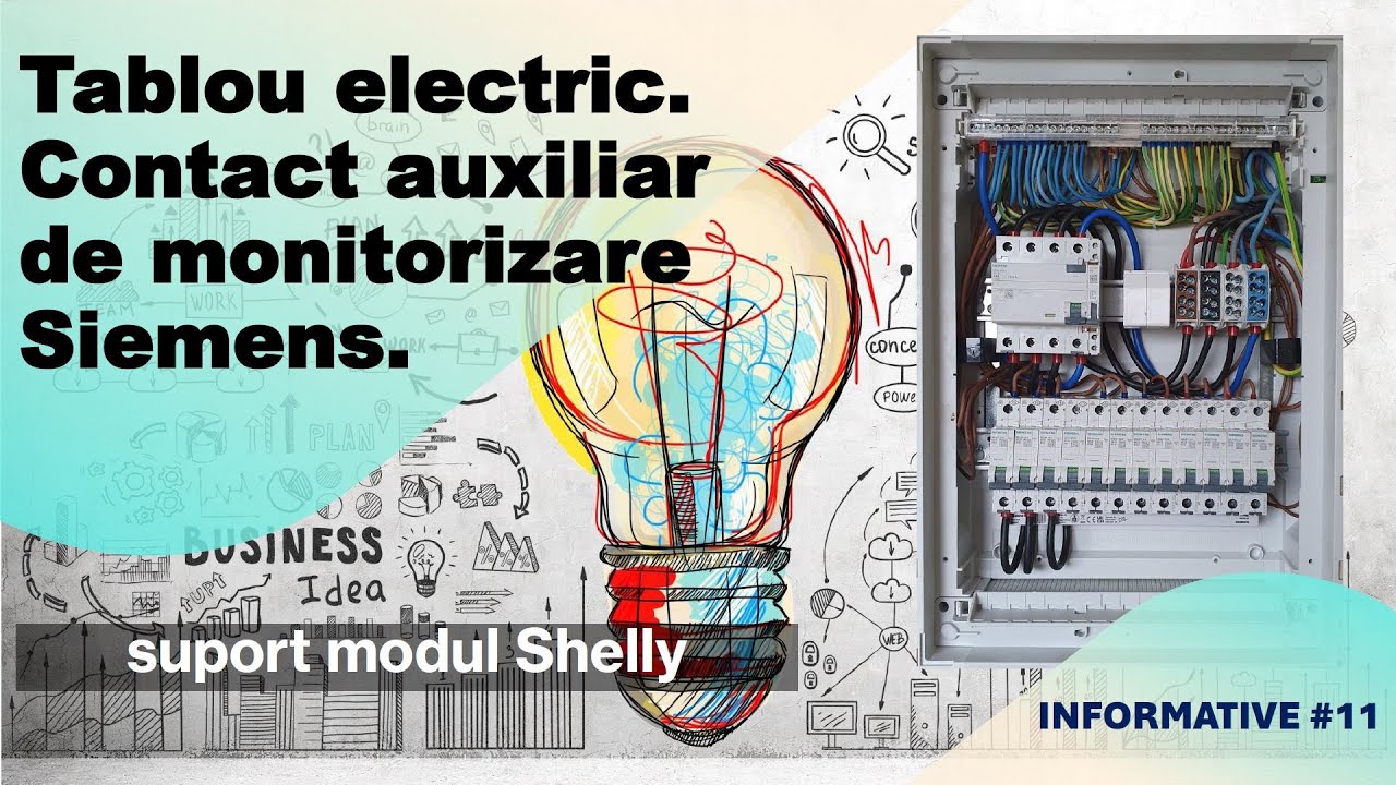 🔔 [11] : Tablou electric. Contact auxiliar pentru monitorizare. Suport modul Shelly.