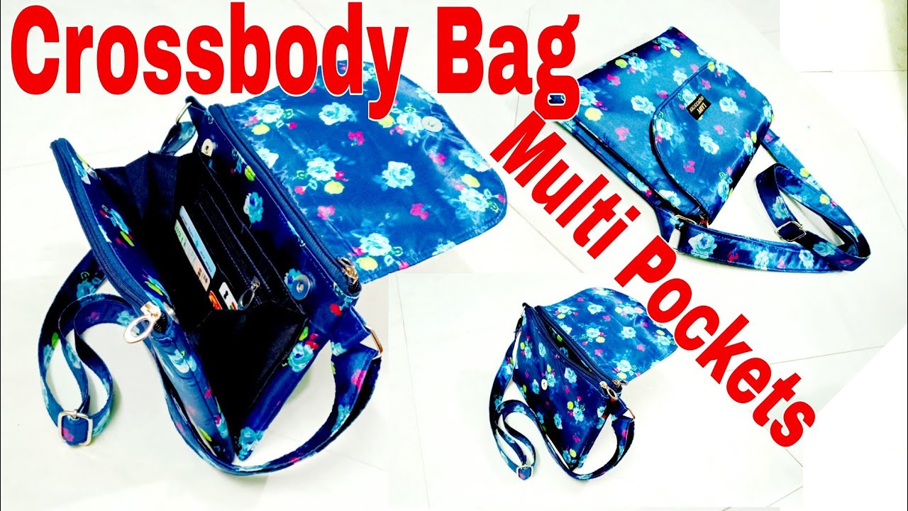 DIY: Designer Crossbody Bag With Multi Pockets By Anamika Mishra...