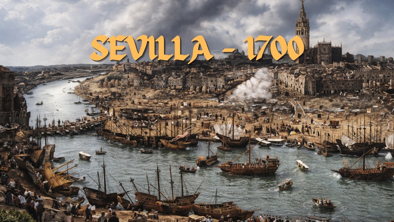 Una visita a Sevilla en el siglo XVIII (Reconstrucción con IA)