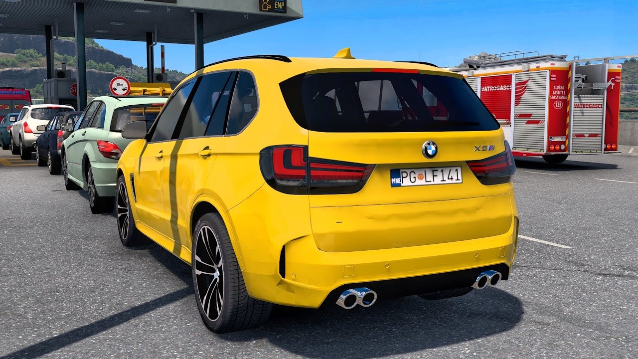 BMW X5M F85 🚐 | Realistic Steering Wheel Gameplay | ETS2 1.58