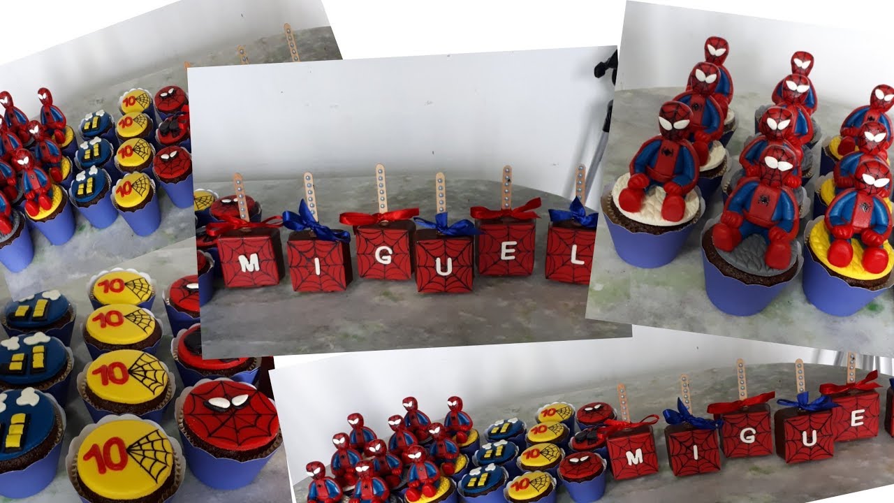 PERSONALIZANDO DOCES DO HOMEM ARANHA/PASTA DE LEITE-MUNDO DOCE DA RAFA