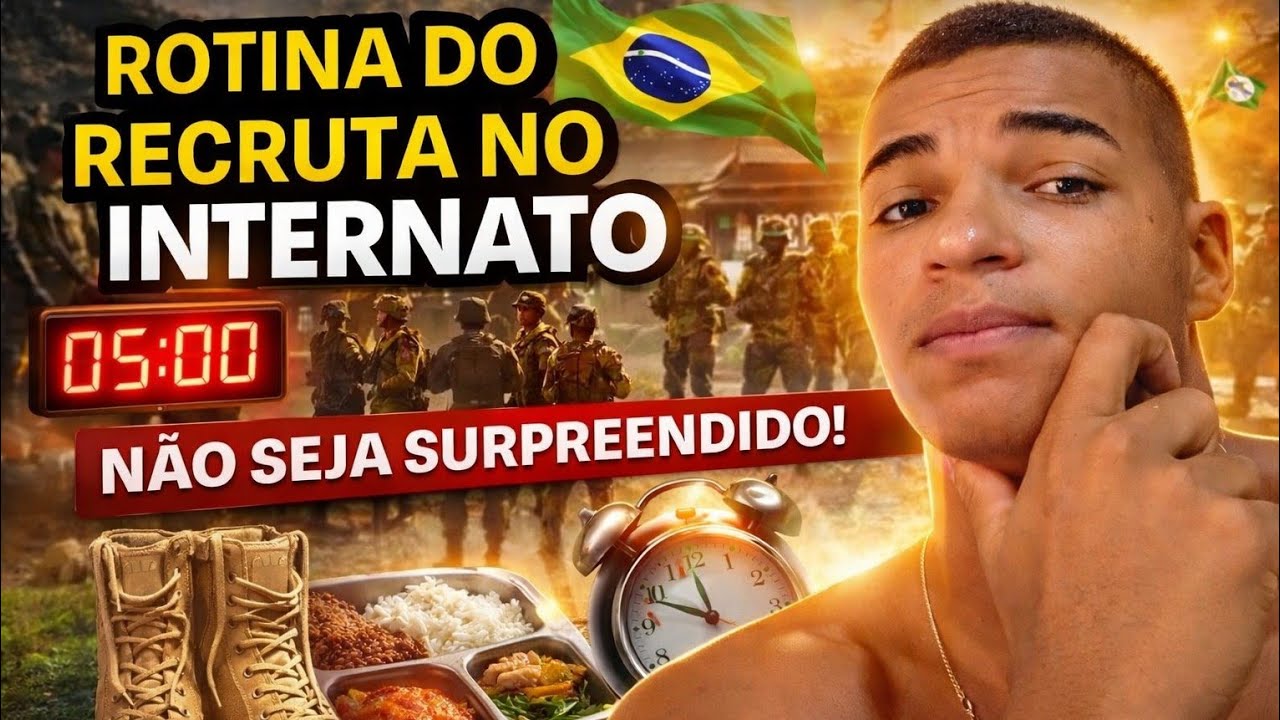 COMO É A ROTINA DO RECRUTA NO INTERNATO? - SERVIÇO MILITAR OBRIGATÓRIO - EXÉRCITO BRASILEIRO