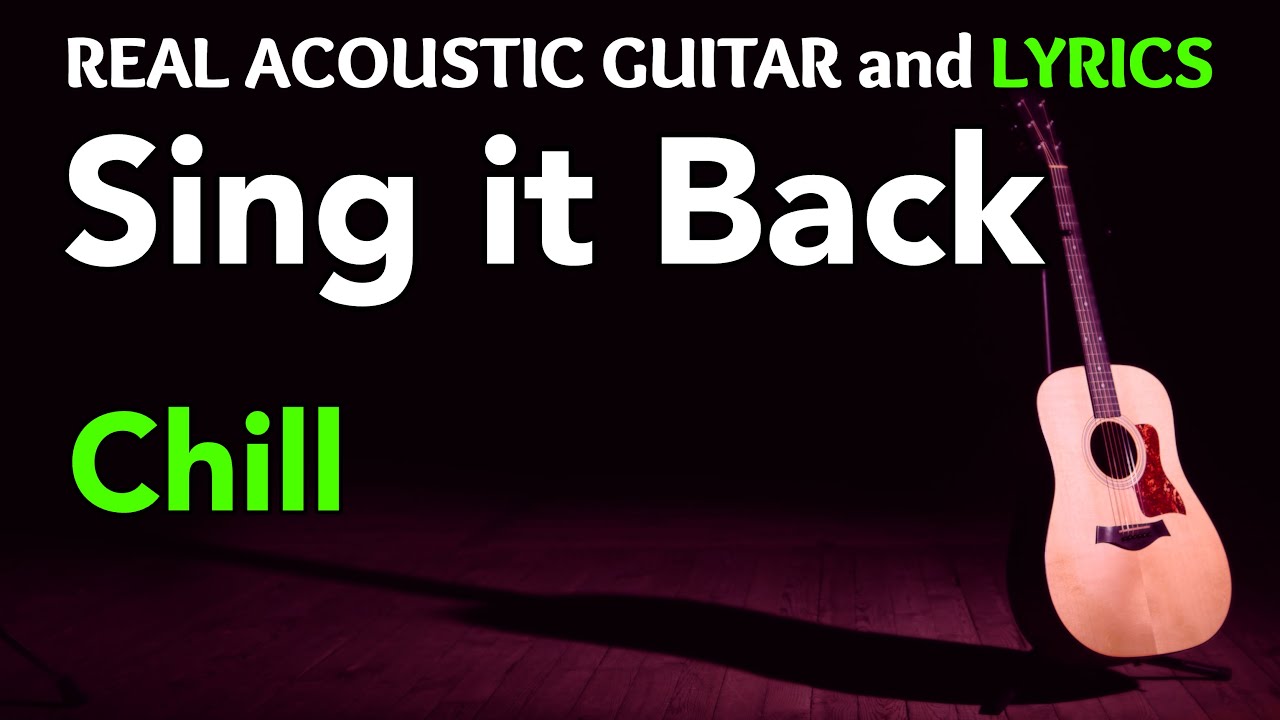 Sing It Back - Moloko | (Acoustic Karaoke)