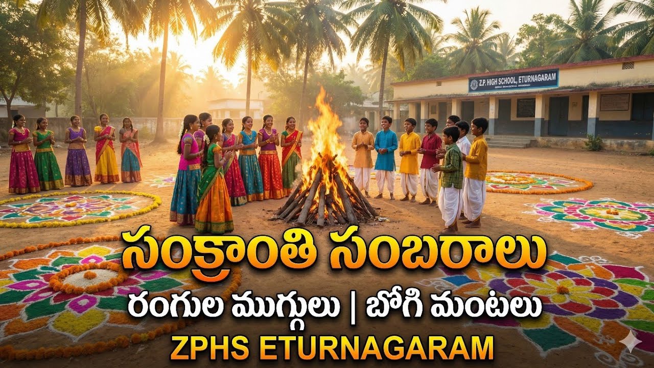 🌾🔥 సంక్రాంతి సంబరాలు – ZPHS ఎటూరునాగారం 🔥🌾@ZPHSENROFFICIAL 