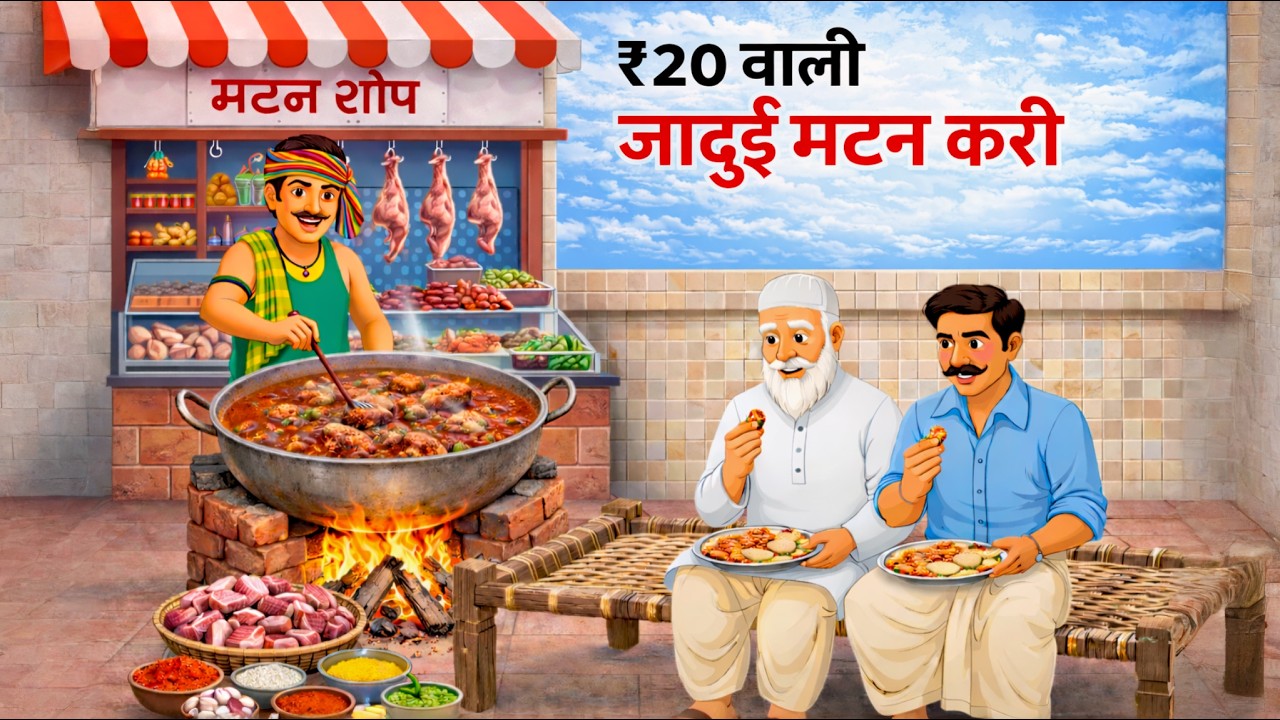₹20 का जादुई मटन  |The Magical Mutton Curry ₹20 | Hindi Kahani | Hindi Story | Moral Stories |
