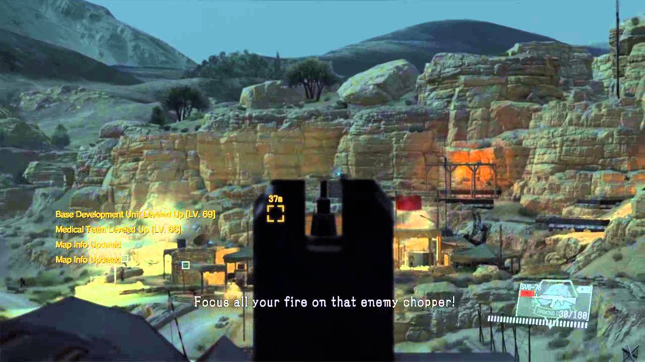 MGSV C2W Mission quick S-rank without getting off chopper