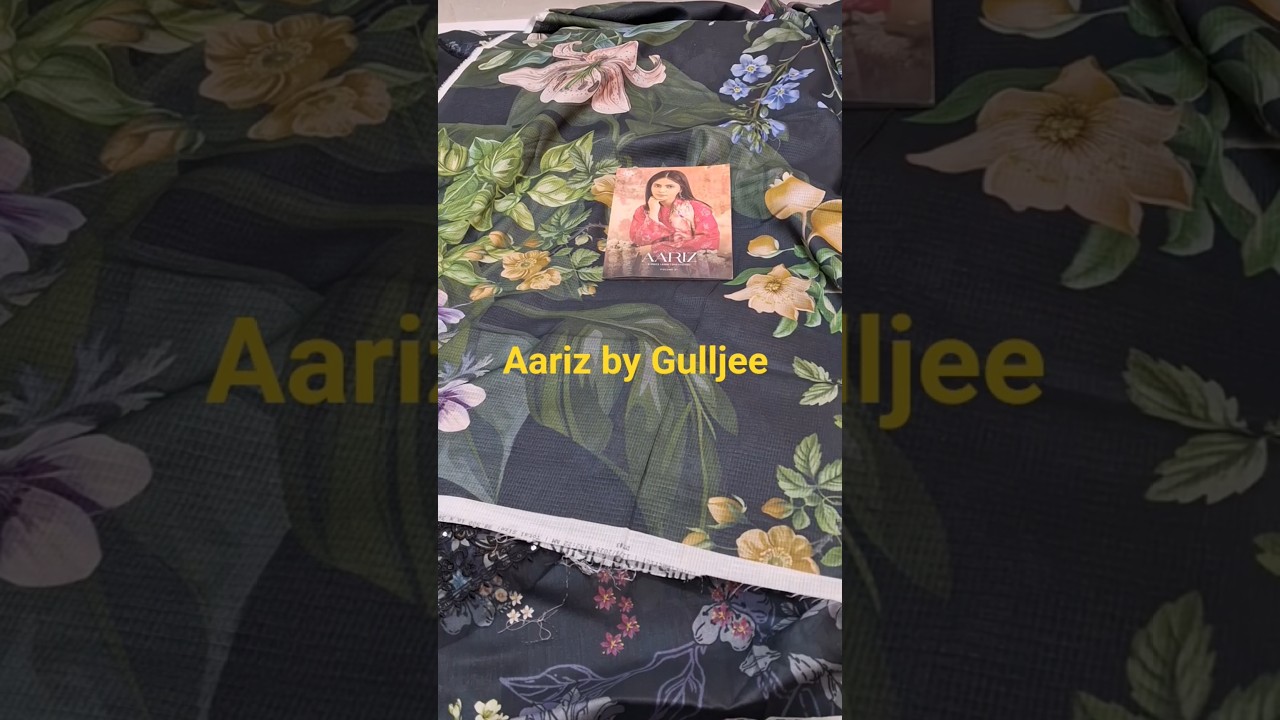 Aariz by Gulljee Printes Lawn with Embroidery Neckline and daman patch