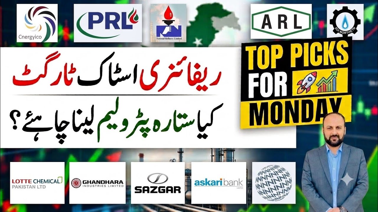 KSE-100 NEXT WEEK OVERVIEW - WHY NCPL NPL SAZEW NOT PERFORMING - REFINERY SECTOR TARGETS - TOP PICKS