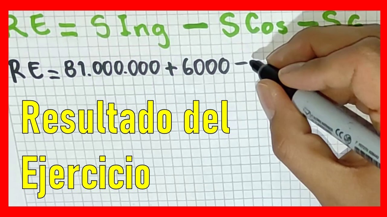 Como calcular el RESULTADO DEL EJERCICIO #contabilidad