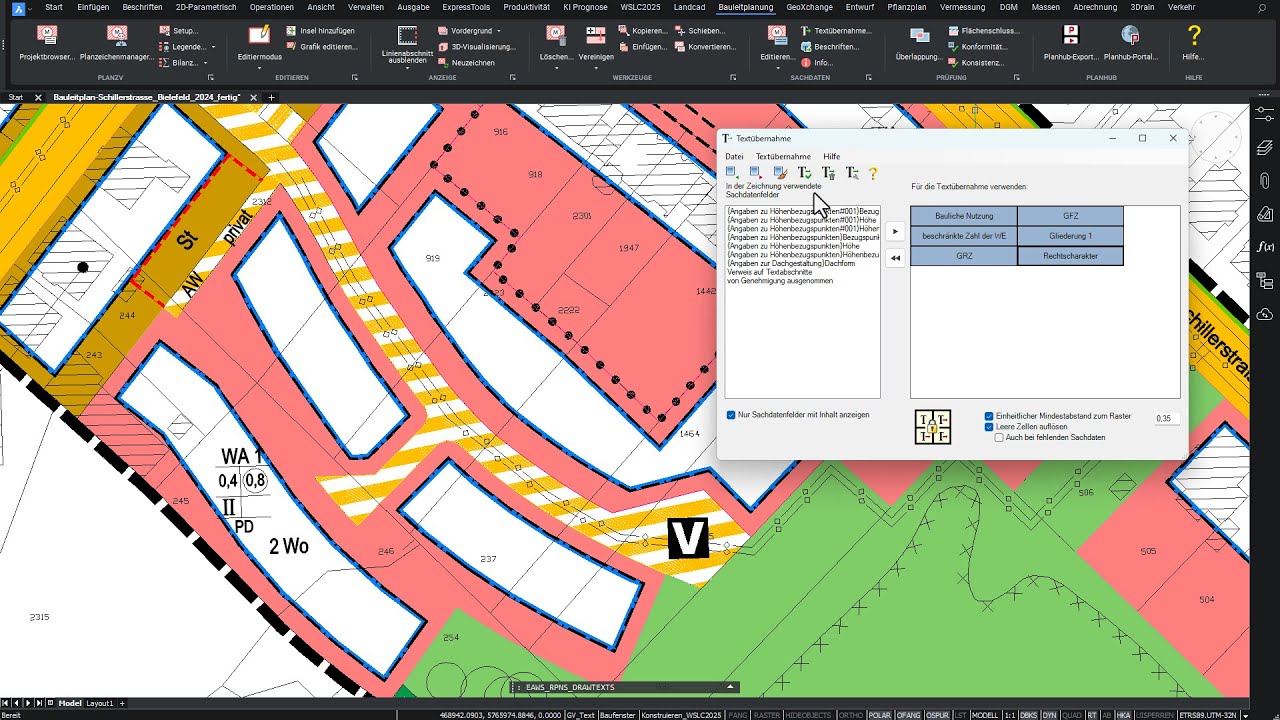 WSLANDCAD Tipps & Tricks: XPlan-konforme Nutzungsschablonen
