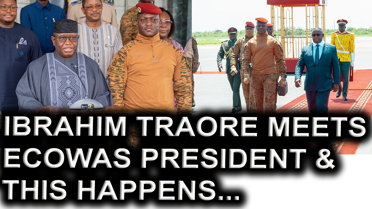 Ibrahim Traore Meets ECOWAS President & This Happens