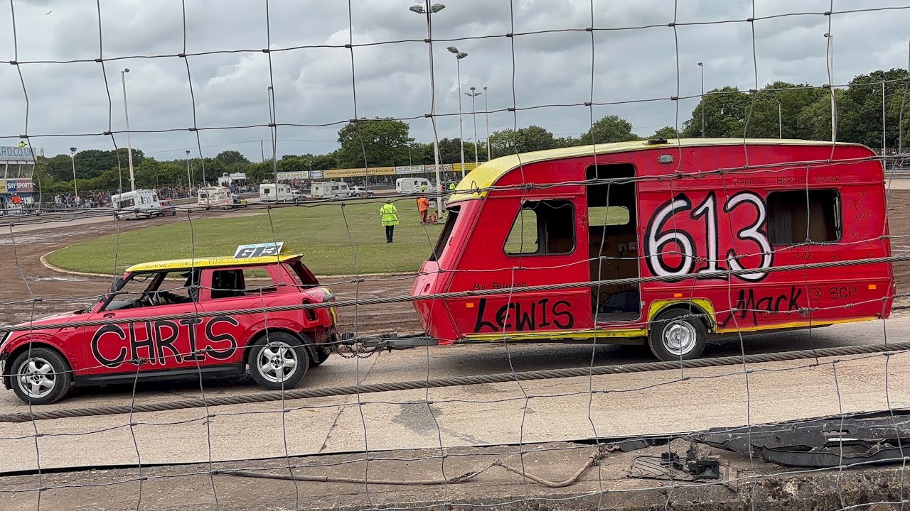 arlington bank holiday, caravan destruction derby 26/05/25