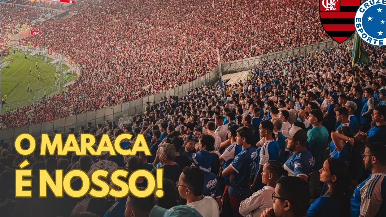 TORCIDA DO CRUZEIRO FAZ FESTA ABSURDA DE VISITANTE NO MARACANÃ LOTADO! FLAMENGO X CRUZEIRO 