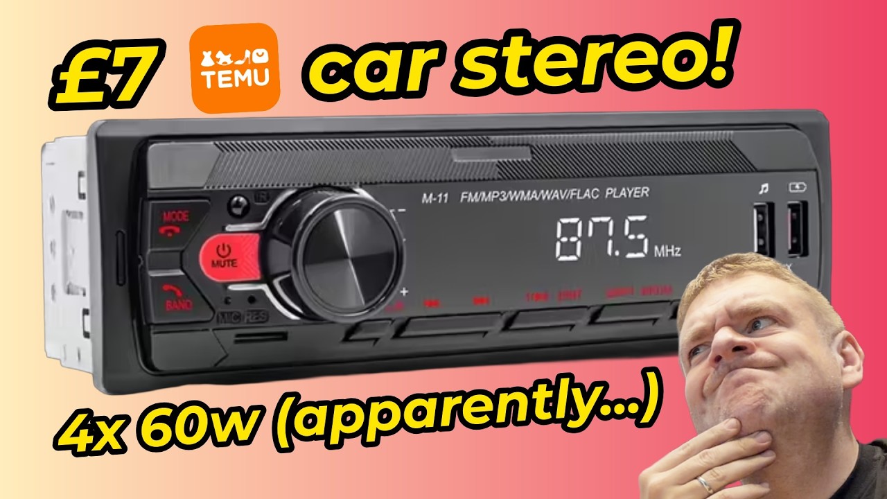 £7 car stereo from Temu: how bad can it be? Review, testing and teardown