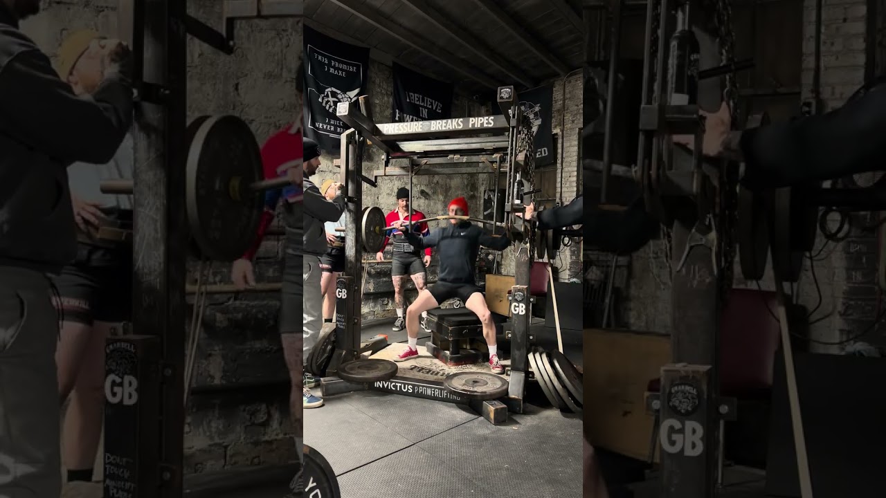 W1 box squat against average bands. 4am in ElDorado 