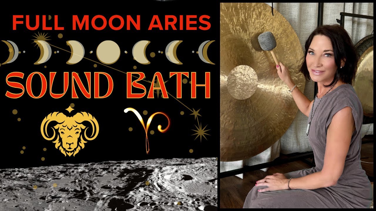 🌕 Full Moon in Aries Sound Bath | Release, Recharge & Realign 🔥🕯️