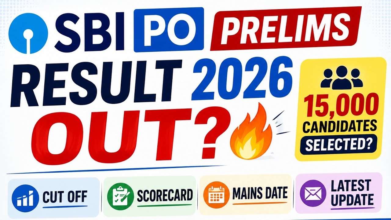 SBI PO Prelims Result 2026 | IMP UPDATE 🔥 Expected Cut Off | Mains Date Sept