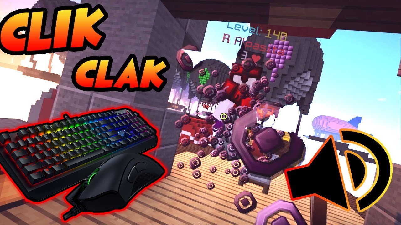 BEDWARS Keyboard + Mouse Sounds (Hypixel Bedwars) ASMR
