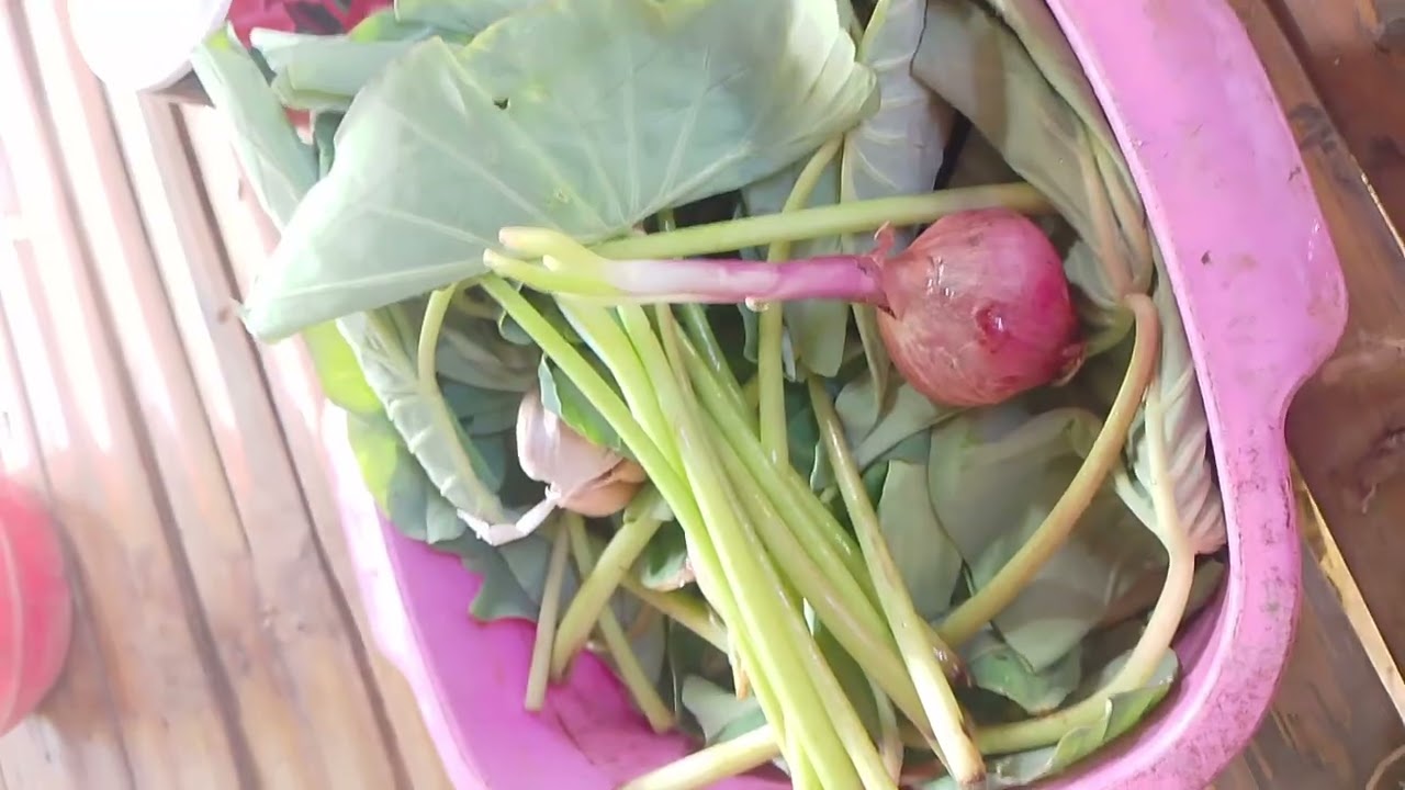 Gabi   tawag sa bisaya Ang ulam  nila  luto    Ngayon kaibigan pala