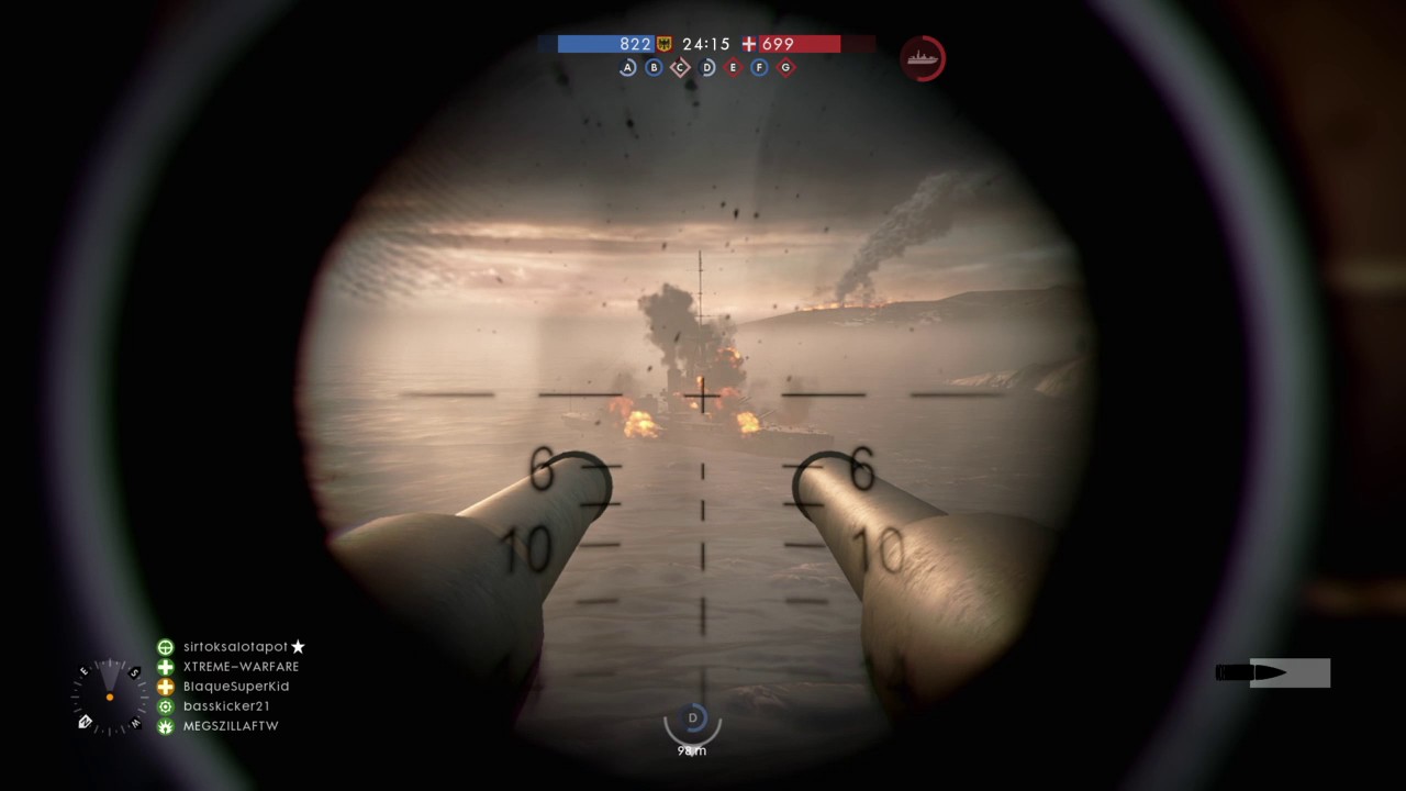 Actually used the coastal guns on Empire's Edge - Battlefield 1