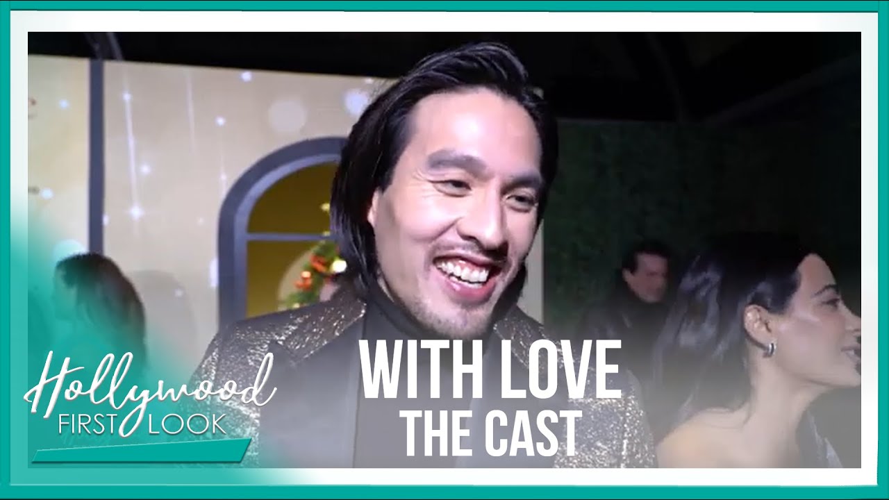 WITH LOVE (2021) | The cast at the Los Angeles premiere with Rick Hong