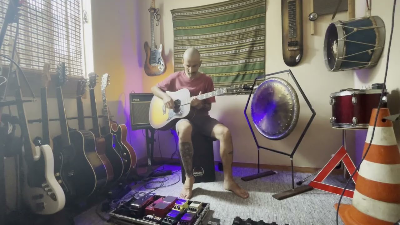 Home Session - Guitar acoutic & gongo