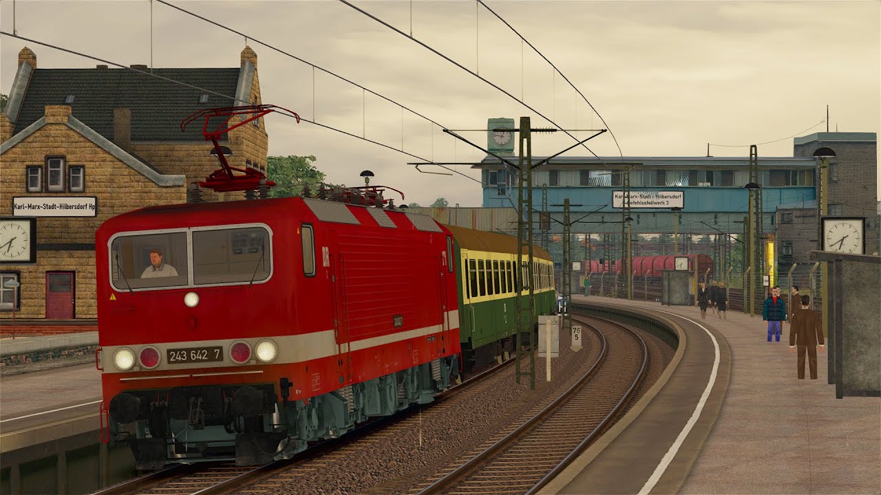 LET`S PLAY Train Simulator 2016 / Unterwegs mit P13613/2 und BR 243 nach Flöha und zurück