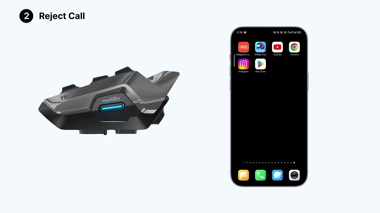 Fodsports T5 Phone Call Function | Hands-Free Calling While Riding