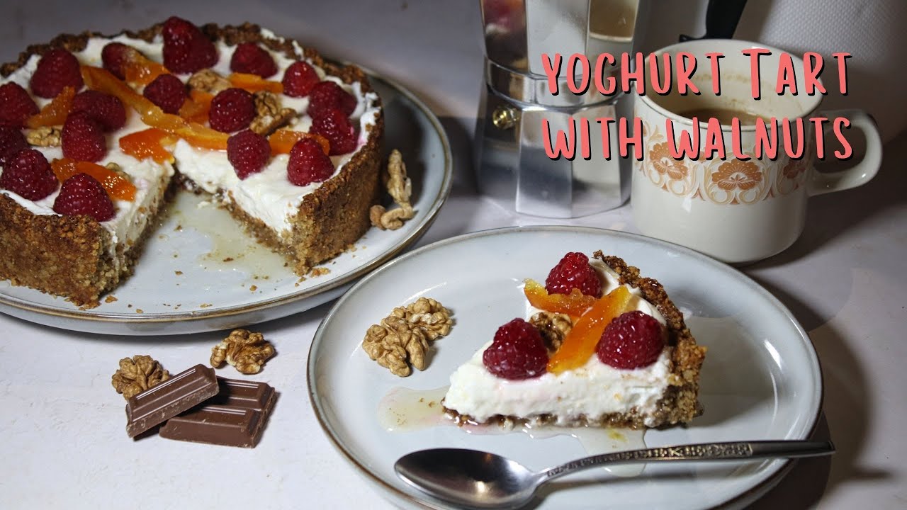 Tart with yoghurt & walnuts 💕🎊👏🏻😋😍🌟 | gluten free recipe