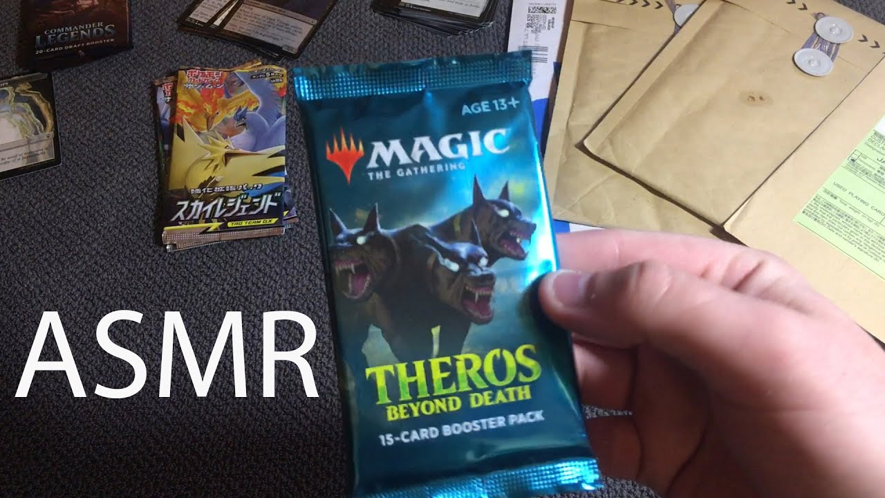 Opening Pokémon and MTG Packs + Card Mail from Japan! Whispering ASMR