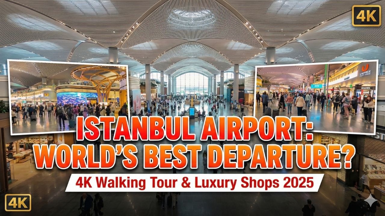 Istanbul Turkey Airport 4K Walking Tour 2025 | International Departure, Duty Free & Luxury Shops