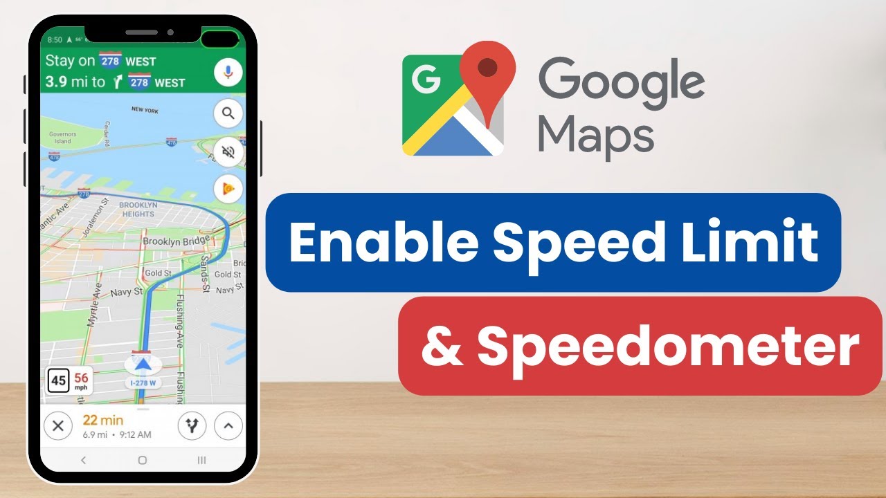 Add Speedometer & Speed Limits On Google Maps (2022)