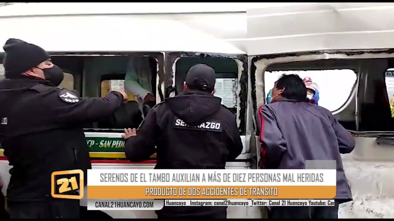 Dos accidentes graves en El Tambo