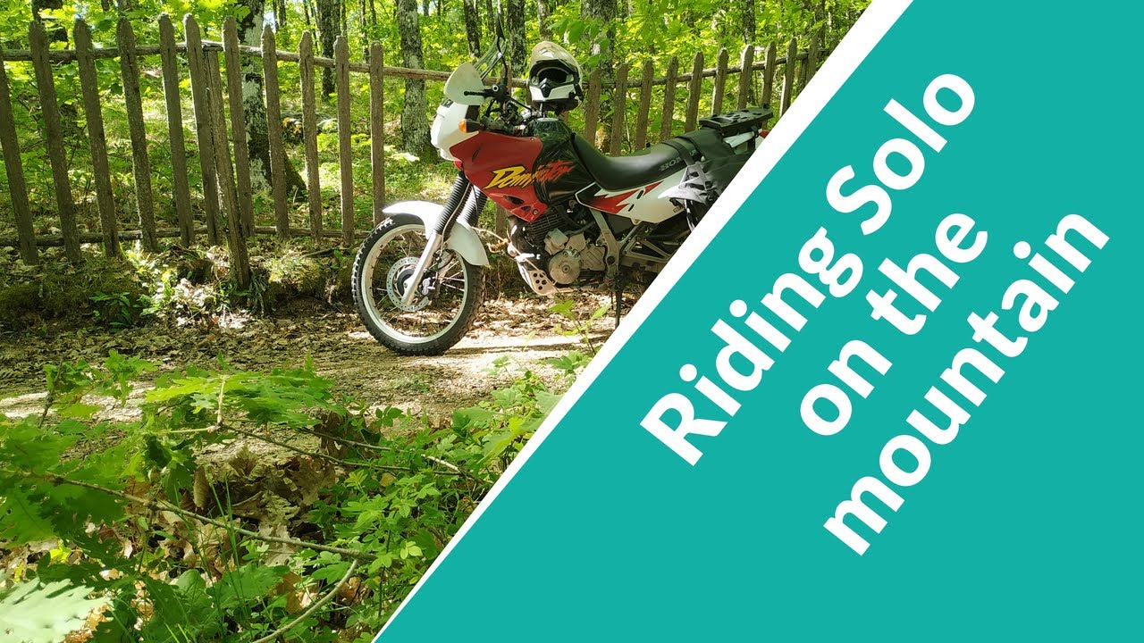 Riding solo on the mountain