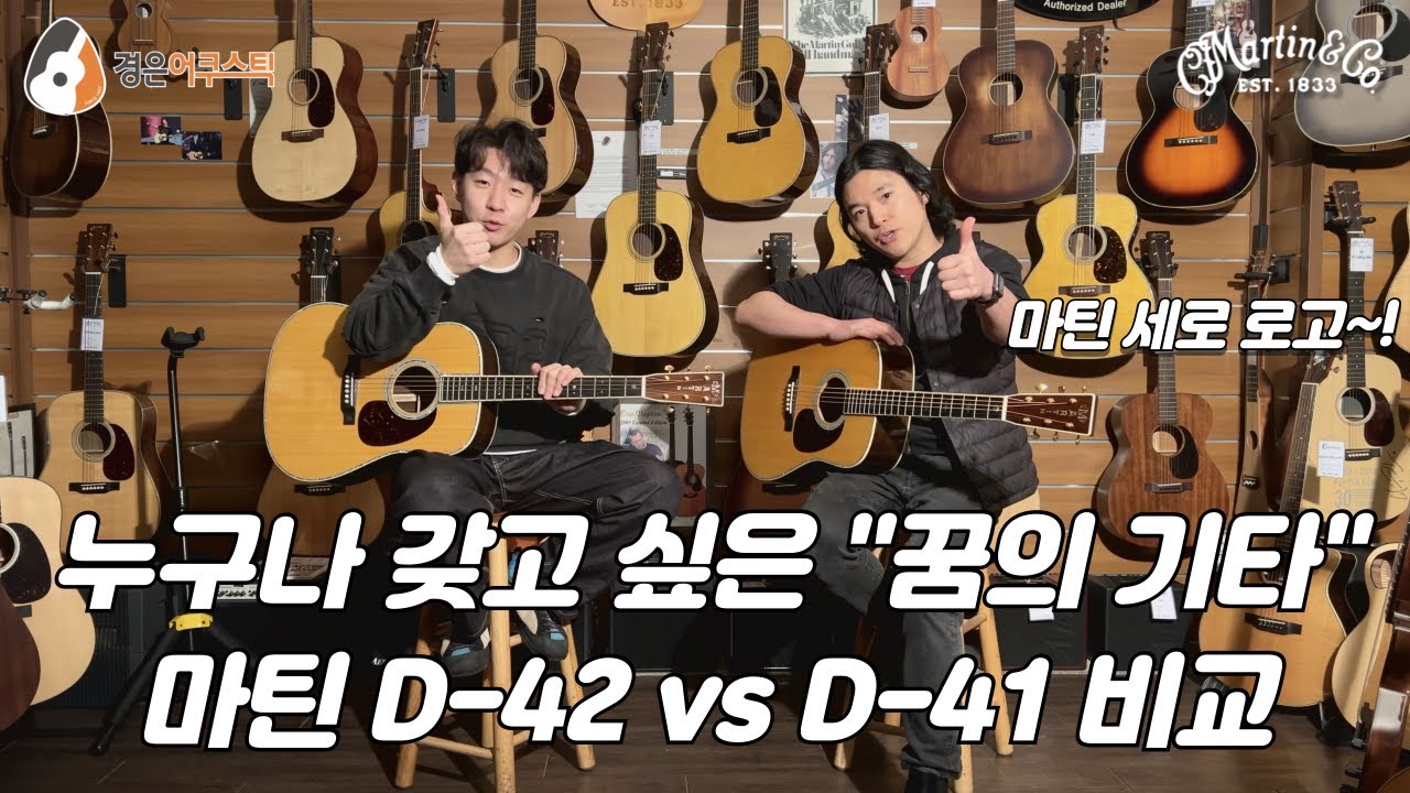 [마틴기타] 마틴 D-41 vs. D-42 비교 (Martin D-41 vs. D-42 Guitar Review)