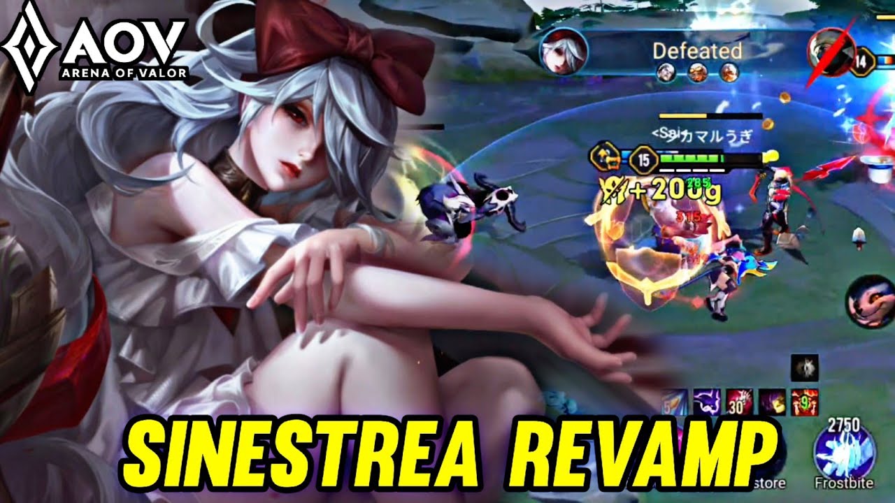 SINESTREA REVAMP NEW PATCH - ARENA OF VALOR LIÊNQUÂNMOBILE ROV