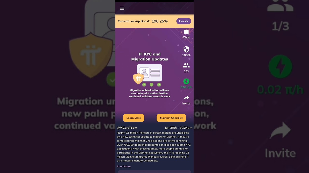 Проверка подлинности в сети Pi Network &mdash; KYC и миграция в основную сеть | Верификация по ладони в...
