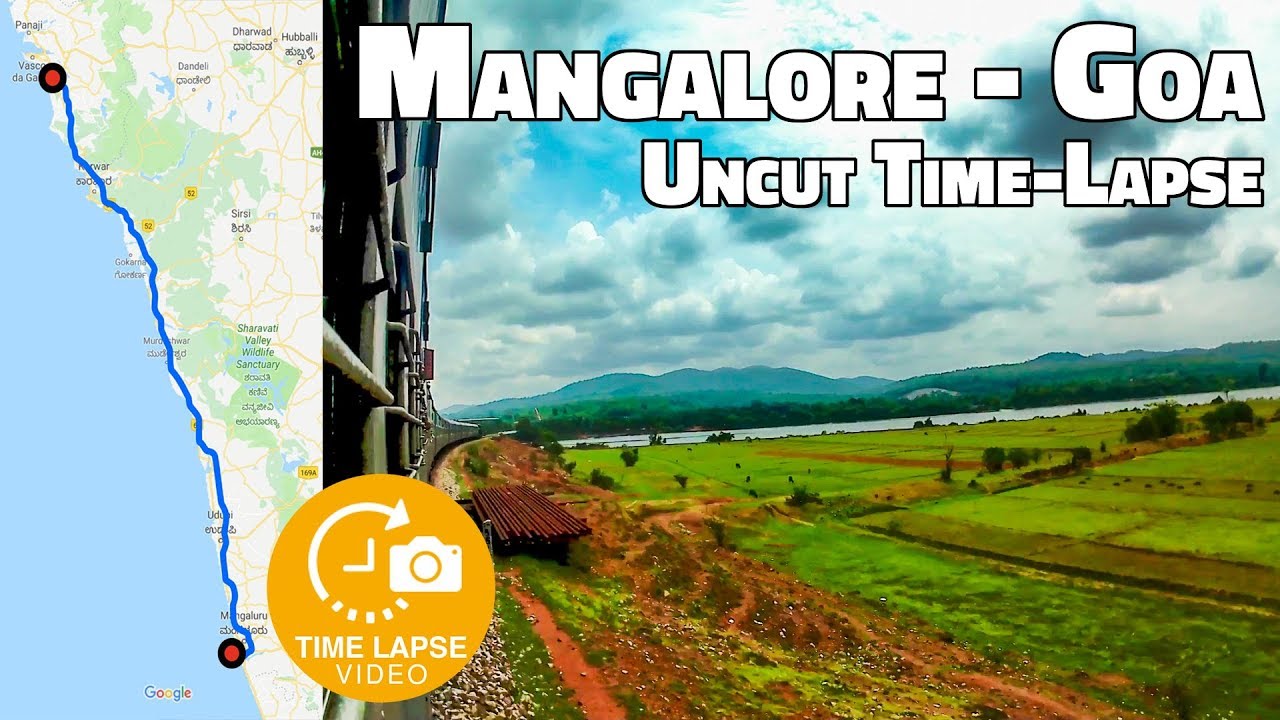 Indian Railways Time-lapse Journey: Mangalore to Goa Uncut Time-lapse | 0.5 Sec Timelapse