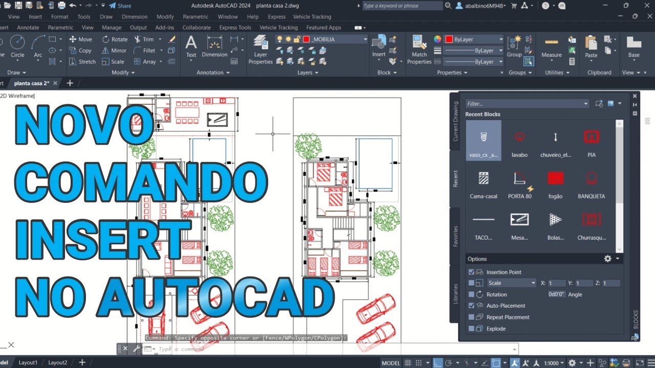 COMANDO INSERT MUDOU NO AUTOCAD: SAIBA TUDO