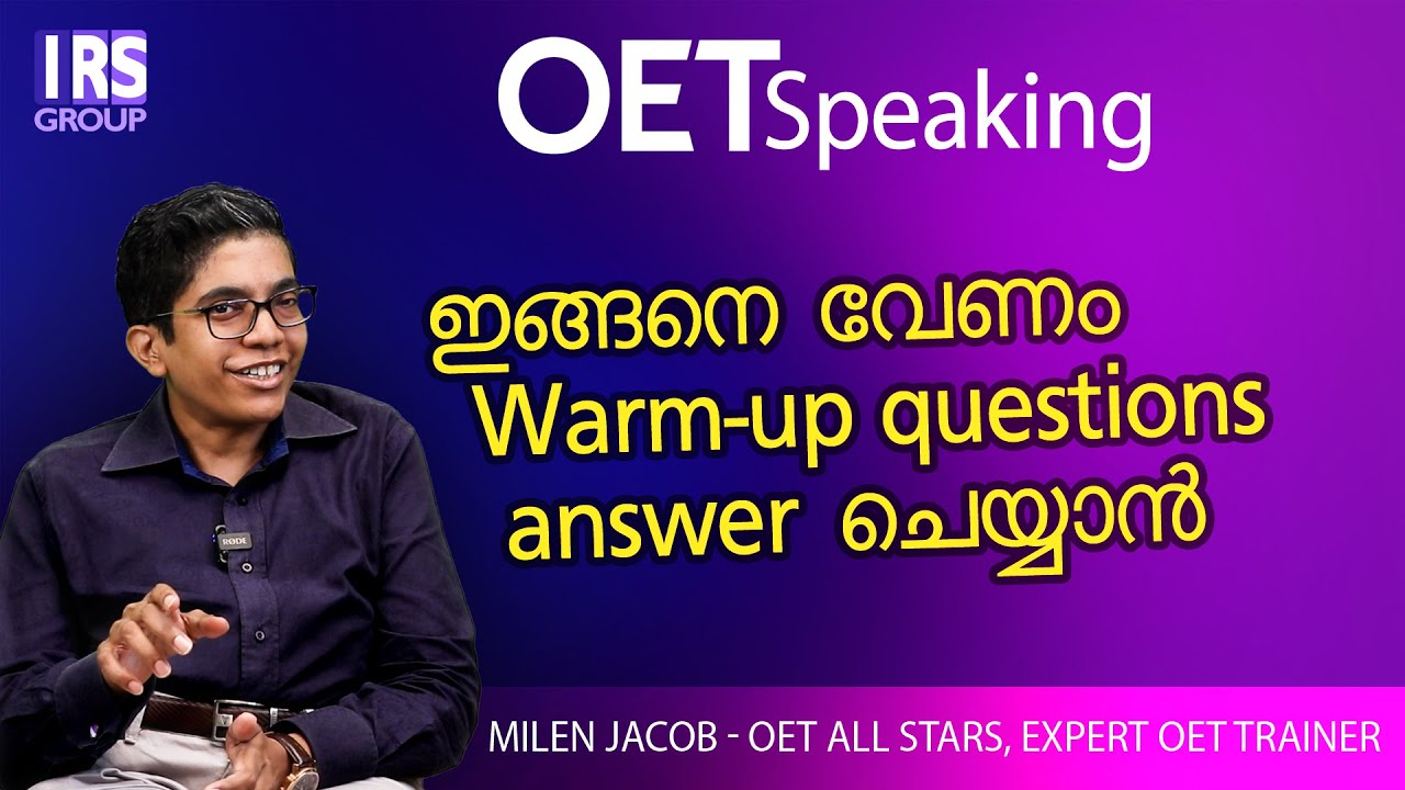 OET Speaking Warm-up Tips and Examples