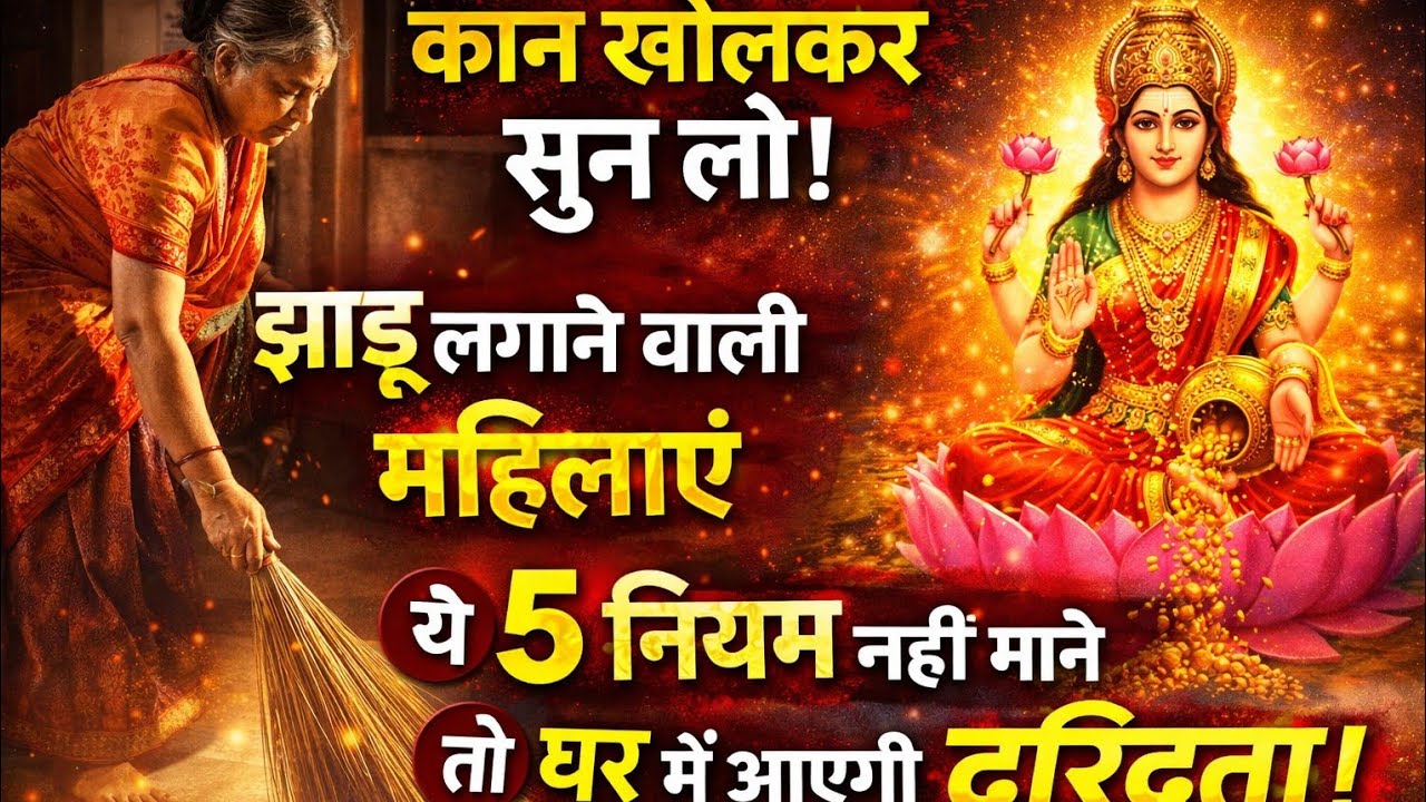 झाड़ू लगाने वाली महिलाएं कान खोलकर सुन लो वरना लक्ष्मी नाराज हो जाएगी #astrology #devotional