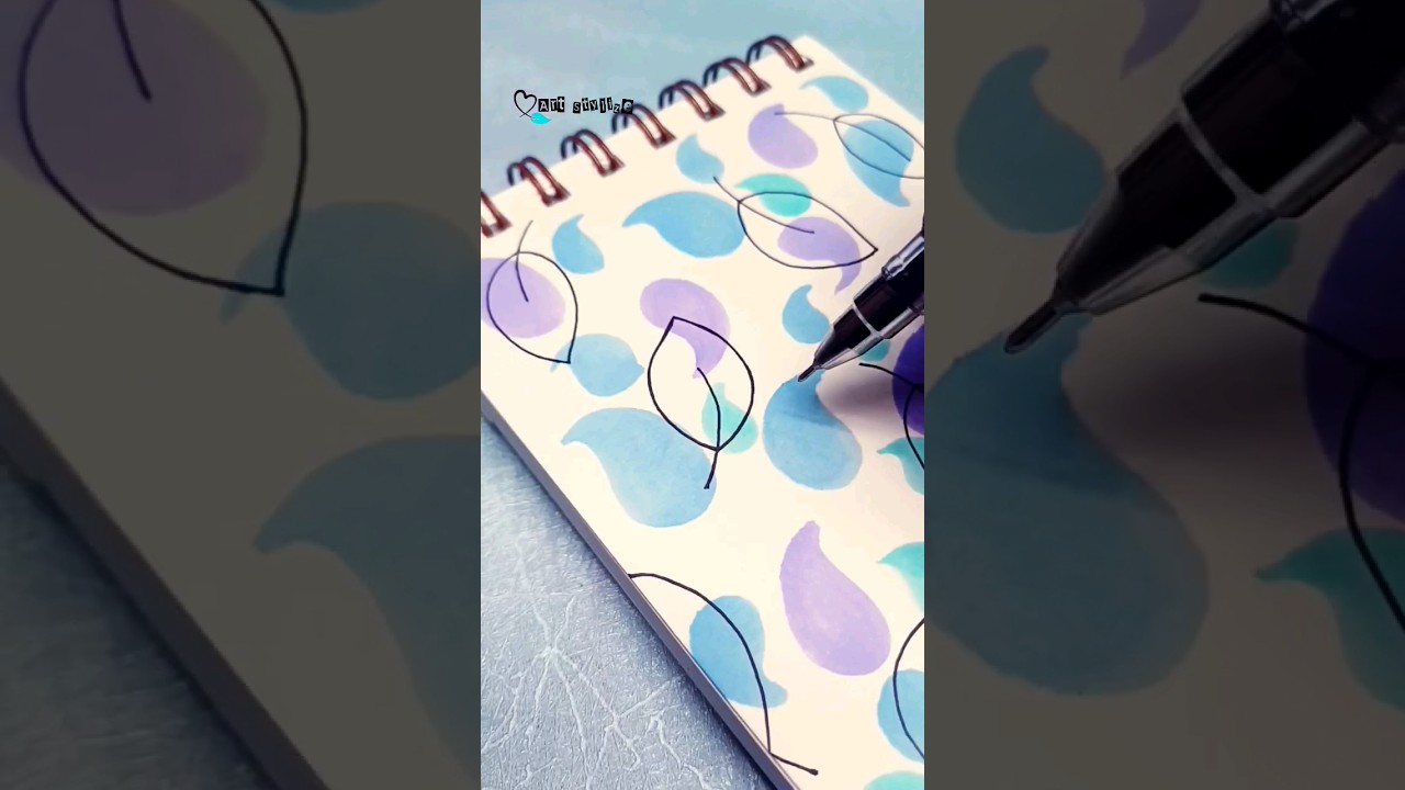 Beautiful art #shorts #brushpenart #aesthetic #relaxingart #asmr #youtubeshorts