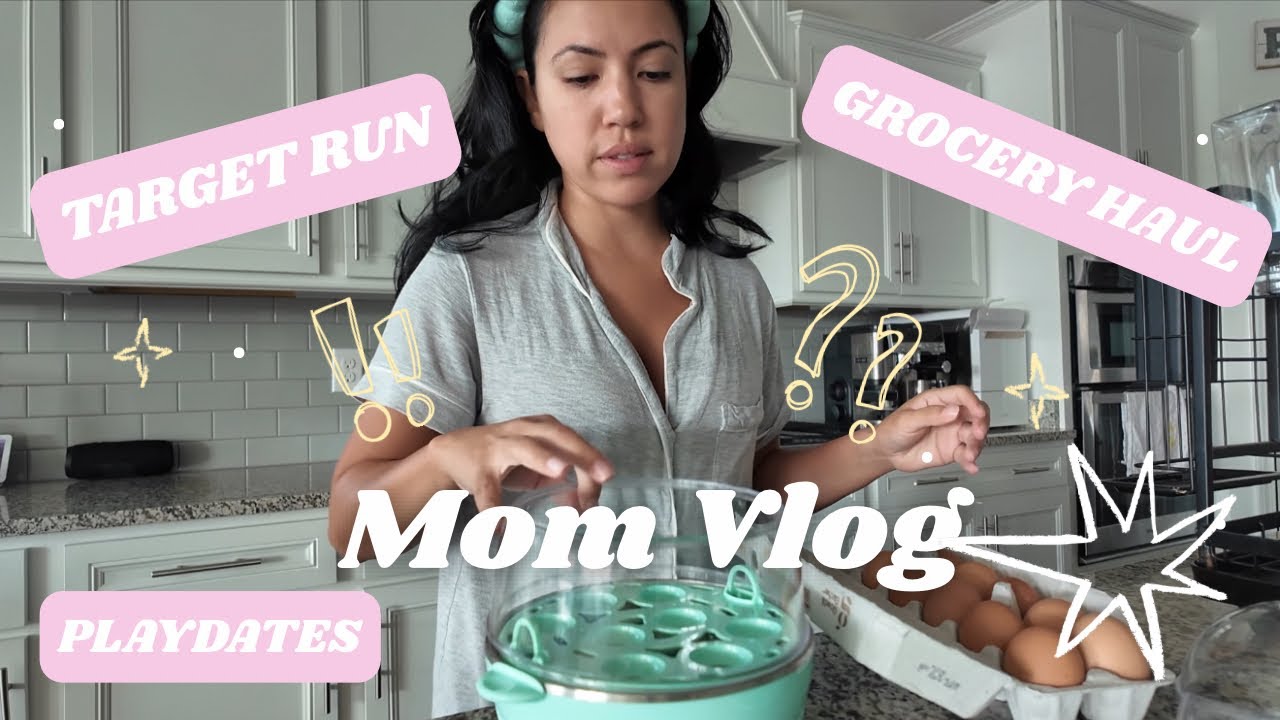 *REALISTIC* day in the life of a SAHM ✨ Grocery Haul | Recipes | Target Shop with me | Hosting ☁️
