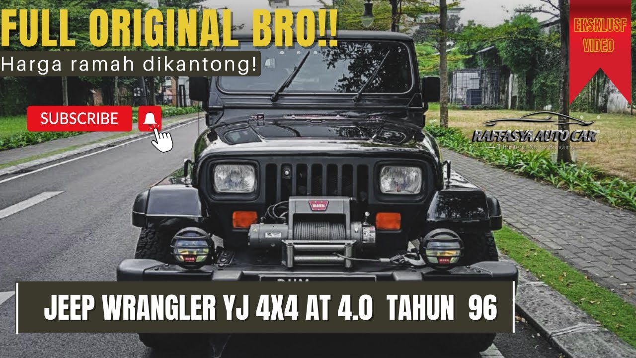 Jeep Wrangler YJ Full Original Murah Gaada Lawan!