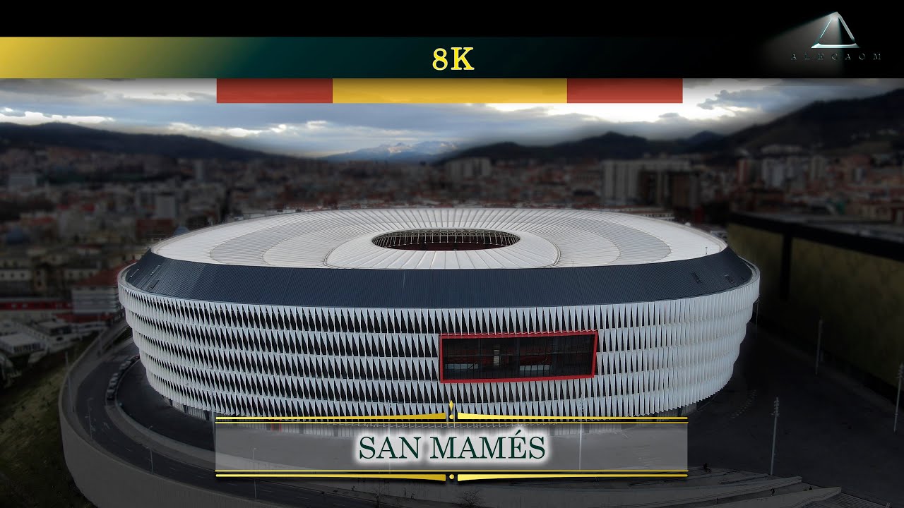 ESTADIO LA CATEDRAL / Bilbao, España / Athletic Club, San Mamés desde el aire a 8K