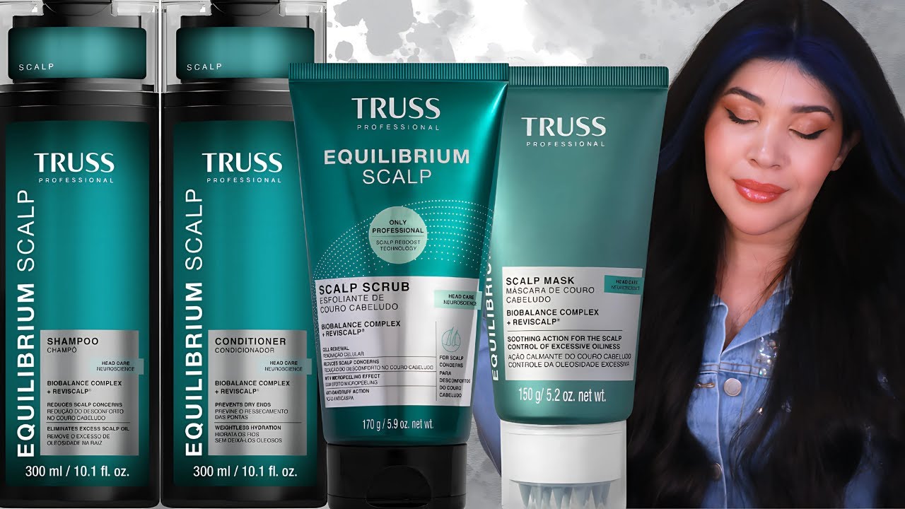 🌿 TRUSS EQUILIBRIUM SCALP: Detox e limpeza profunda para couro cabeludo