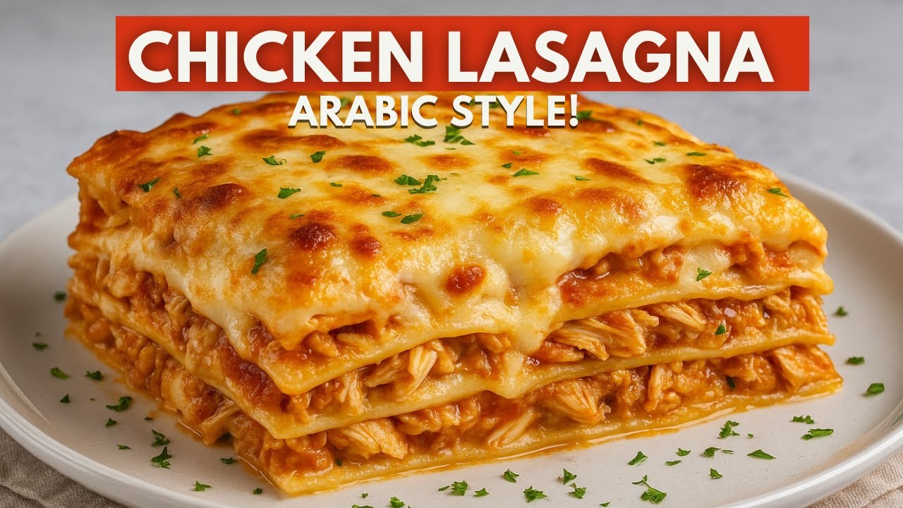 Easy Chicken Lasagna with a Middle Eastern Twist – So Creamy & Flavorful!