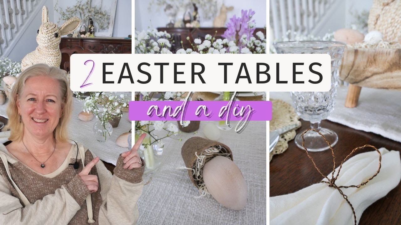 2 Gorgeous Easter Table Setting Ideas ~ from Subtle to Stunning!