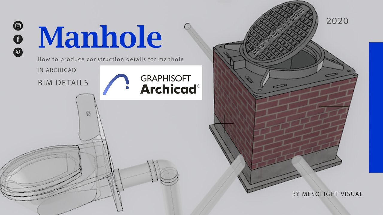 ArchiCAD Sewer Manhole Construction Free Course | Produce Detailed Construction Models