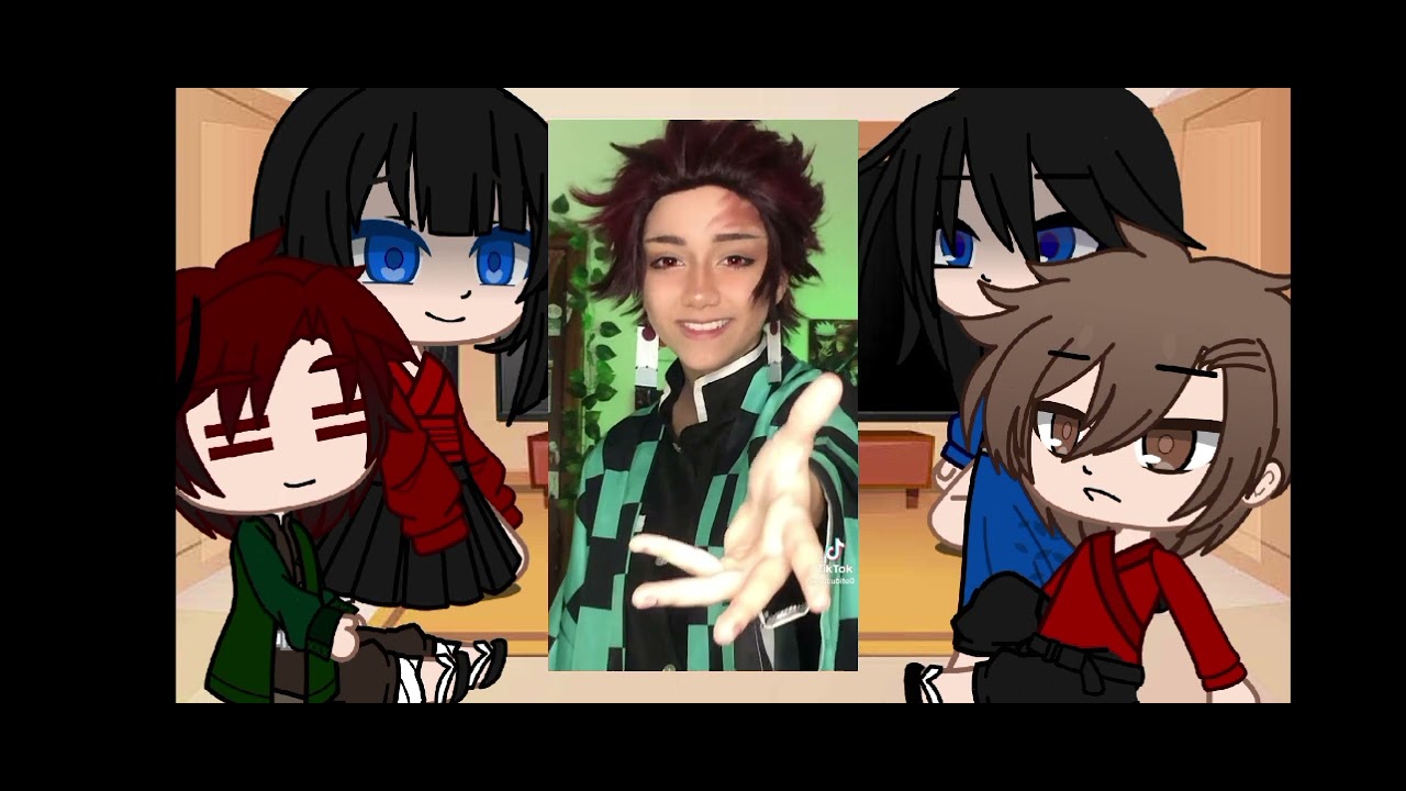 La familia de tomioka reacciona a giyu ( giyutan)❤️💙